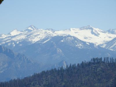 Besneeuwde bergen in Kings Canyon