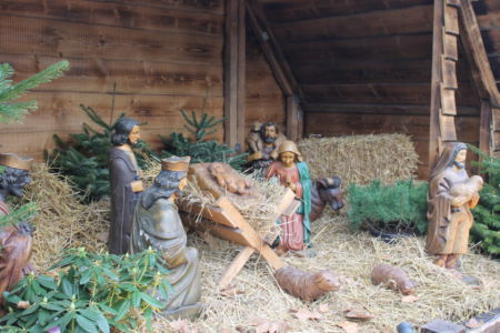 Kerststal bij de Neumarkt