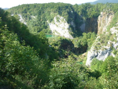 De Plitvice Meren liggen in het bos